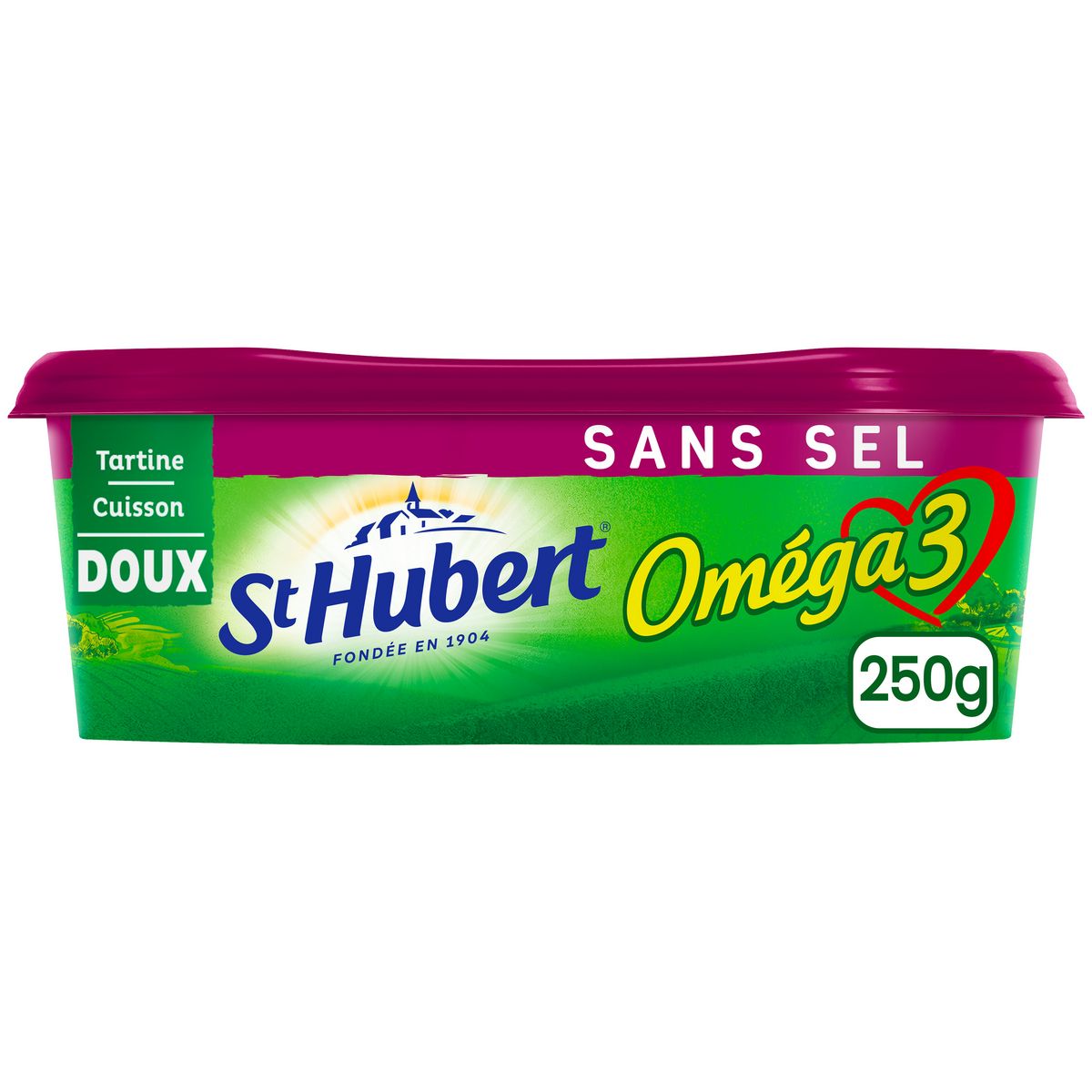 Margarine St Hubert Omega 3 Composition ST HUBERT Margarine oméga 3 sans sel 250g pas cher à prix Auchan