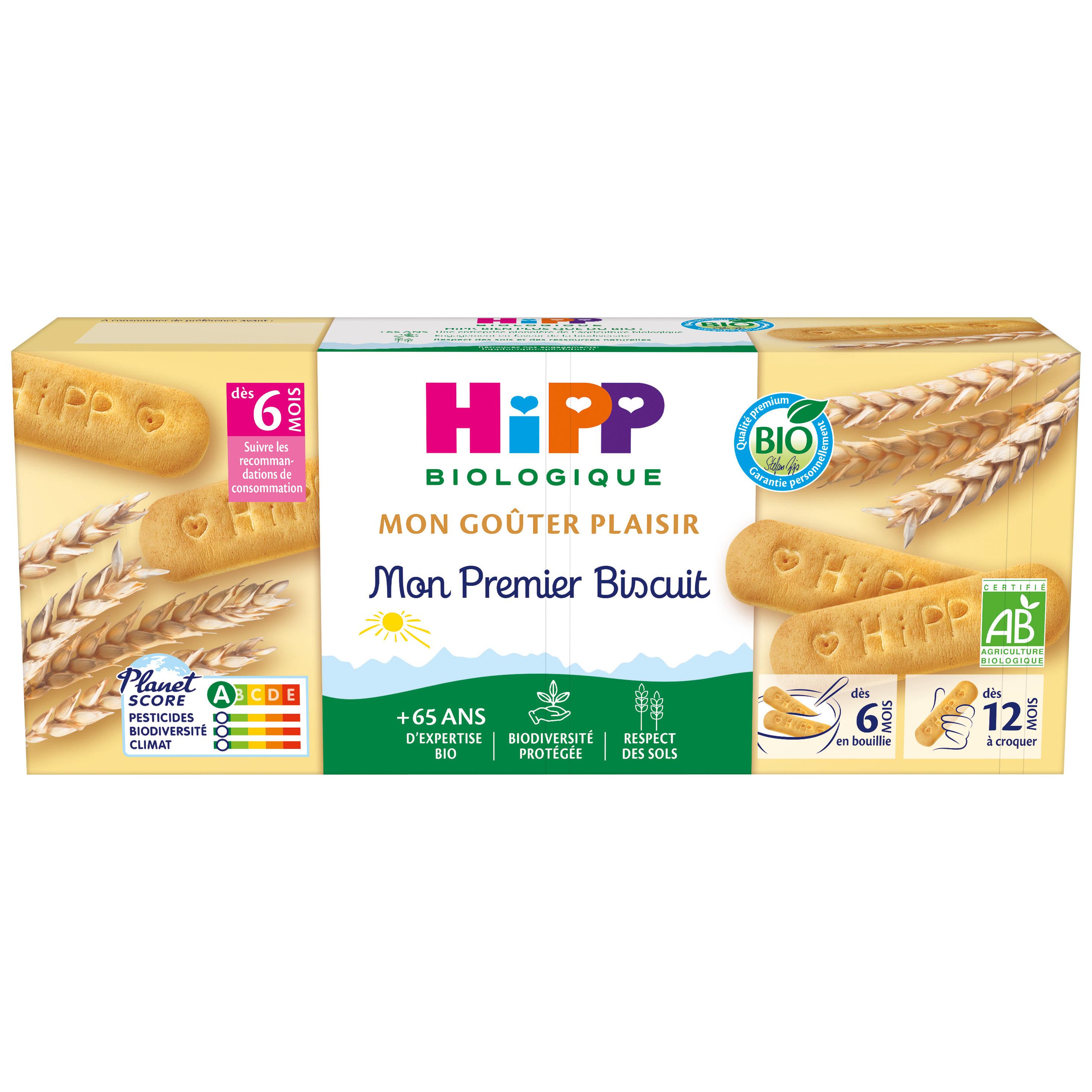 HIPP Mon goûter plaisir mon premier biscuit bio dès 6 mois 180g