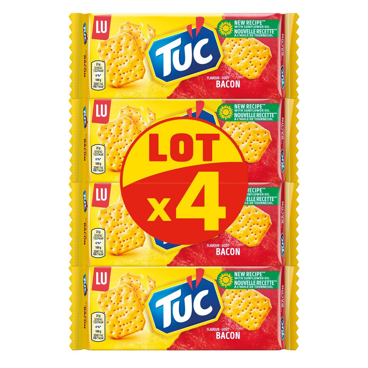 LU Tuc L'original Crackers Biscuits apéritifs Salé 5x100g