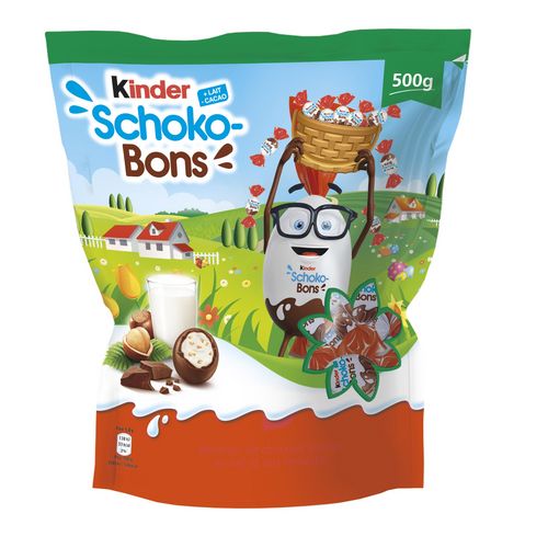 KINDER : & Co - Assortiment de bonbons au chocolat noisette et