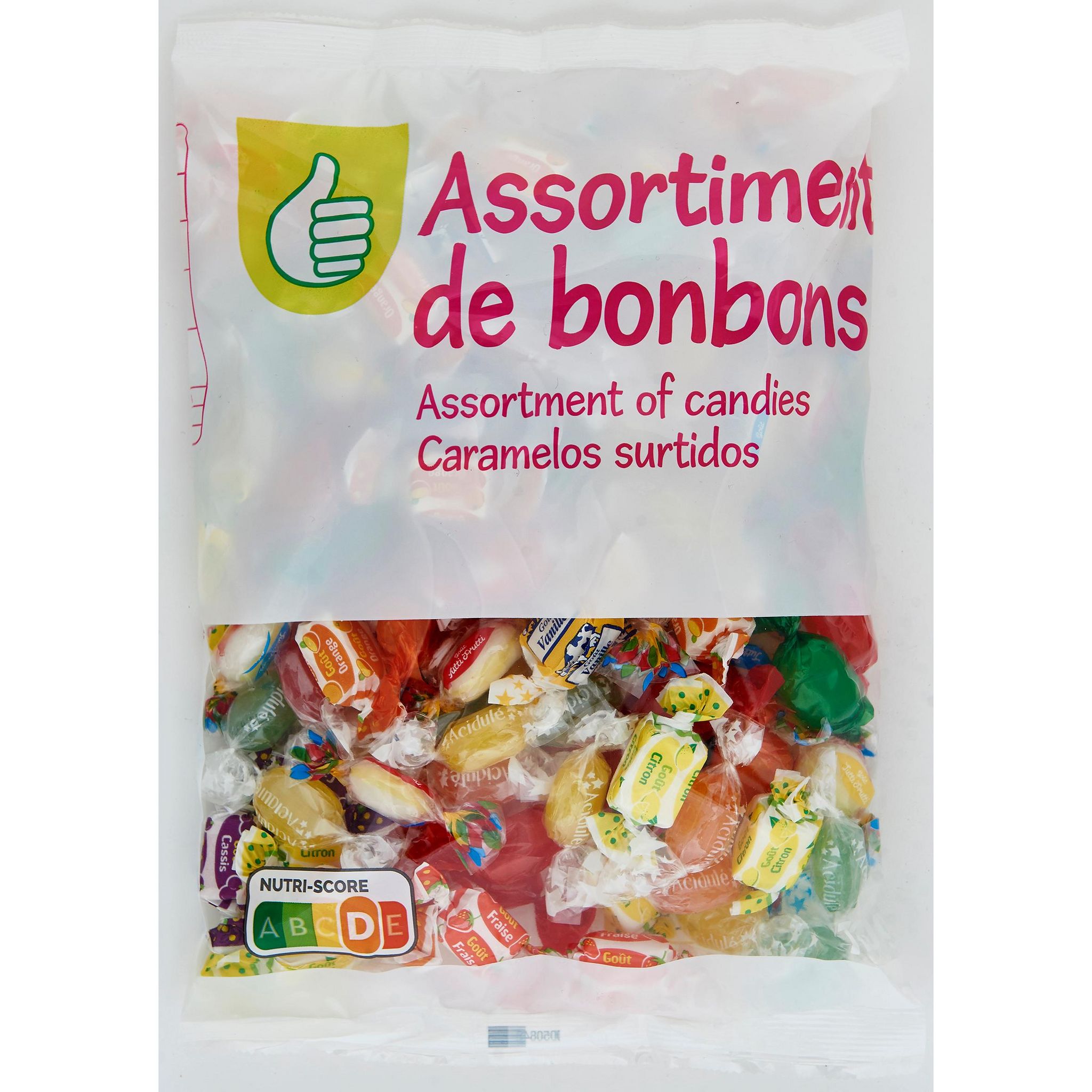 POUCE Bonbons aux fruits 450g pas cher 