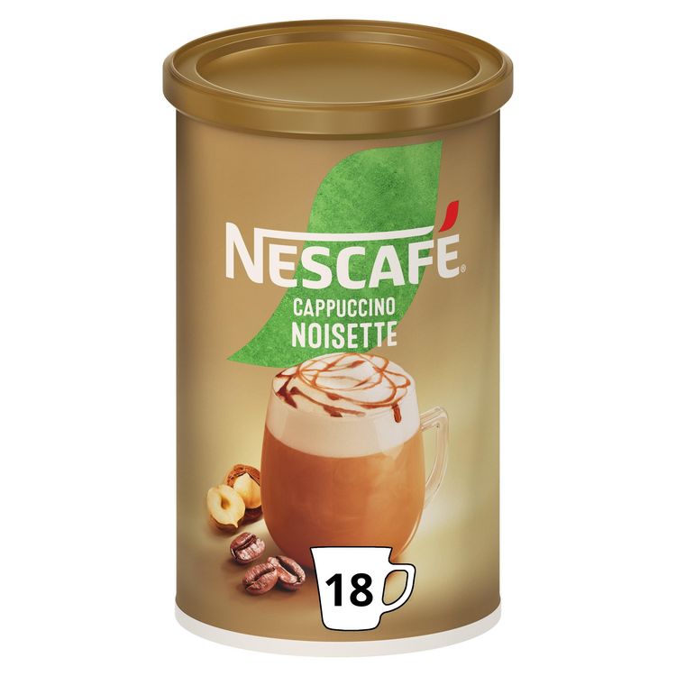 AUCHAN Café soluble cappuccino saveur noisette 250g pas cher 