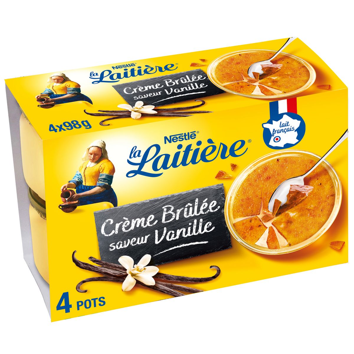 LA LAITIERE Crème brûlée 4x100g