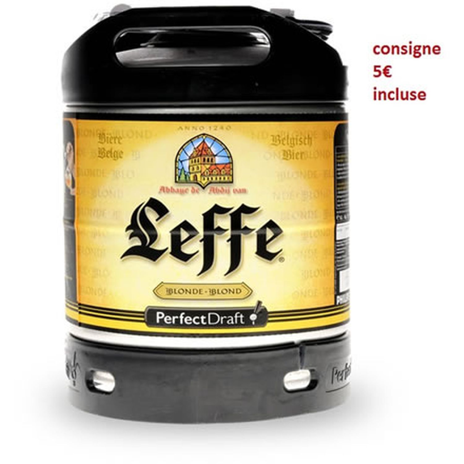 Leffe blonde, fût de 6 litres