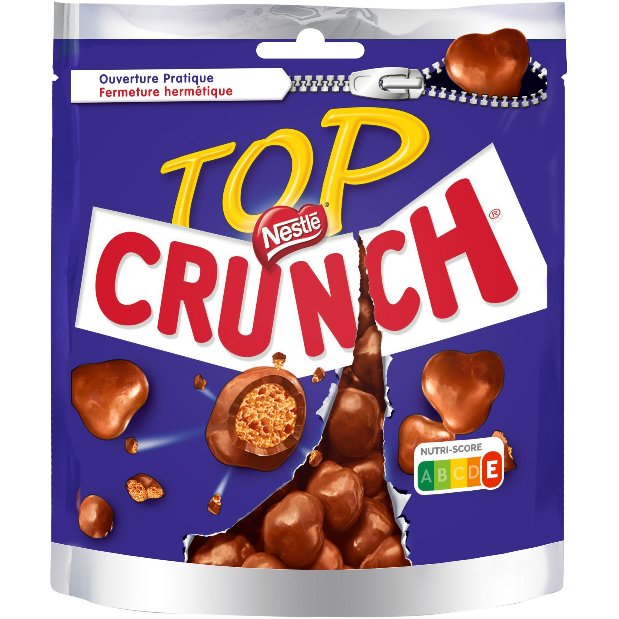 CRUNCH Bonbons de chocolat au lait cœur aux céréales croustillantes 230g  pas cher 