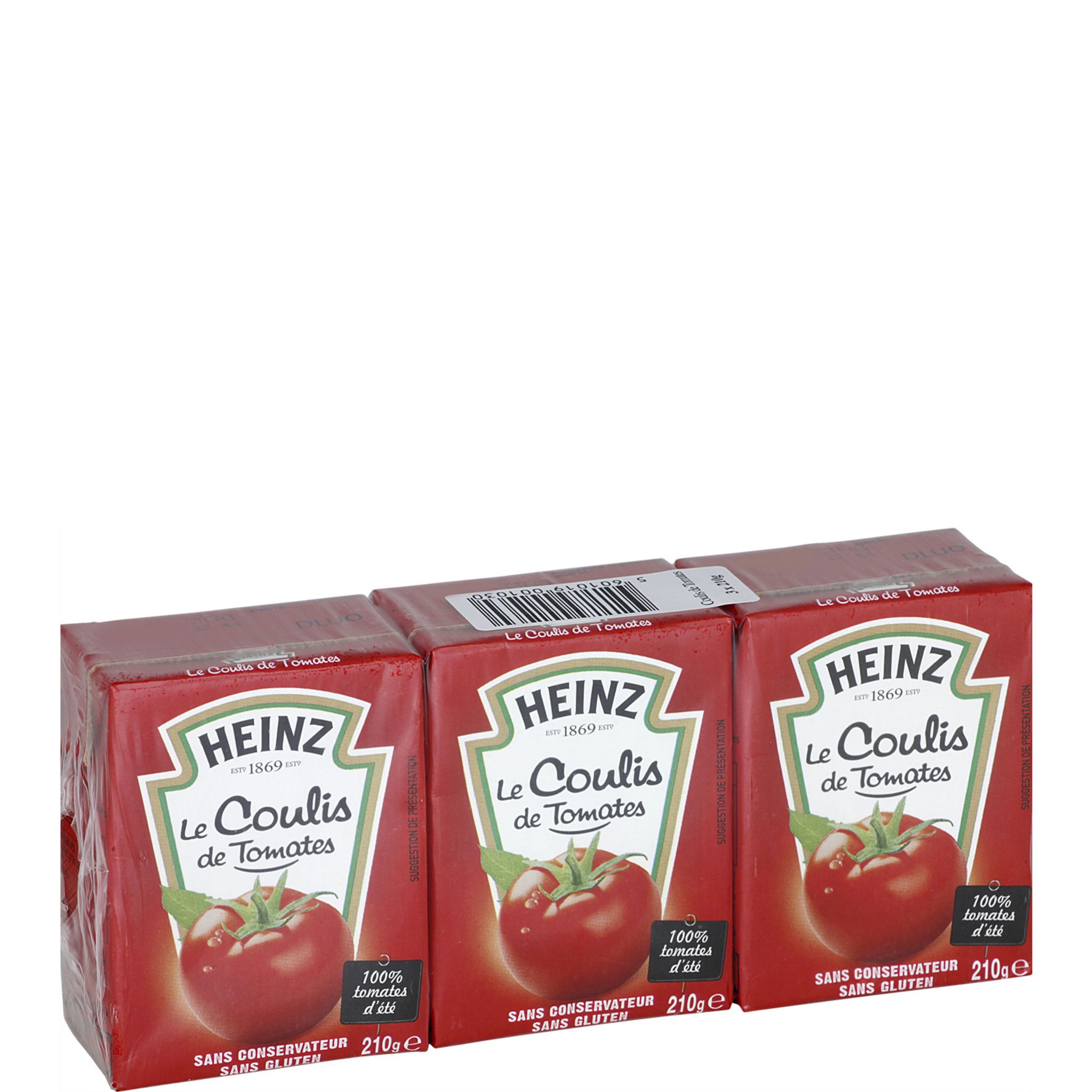 AUCHAN Coulis de tomates nature en brique 200g pas cher 