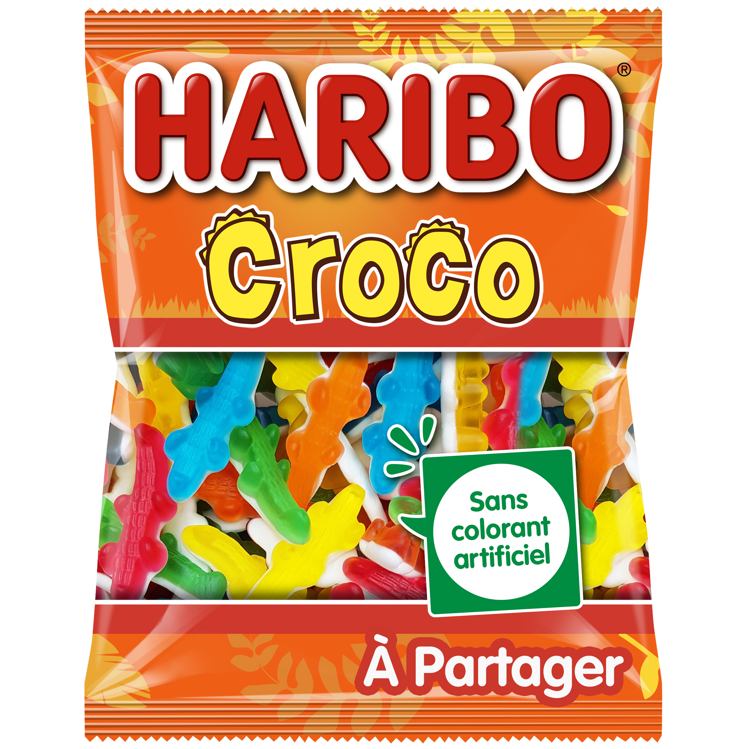 croco pik, bonbons gélifiés acidulés Haribo, crocodile, citrique