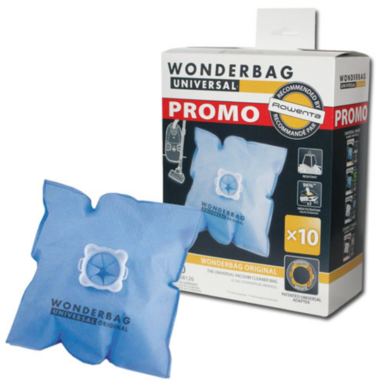 WONDERBAG Sacs Aspirateur Sac Univ X10 408120 pas cher Auchan