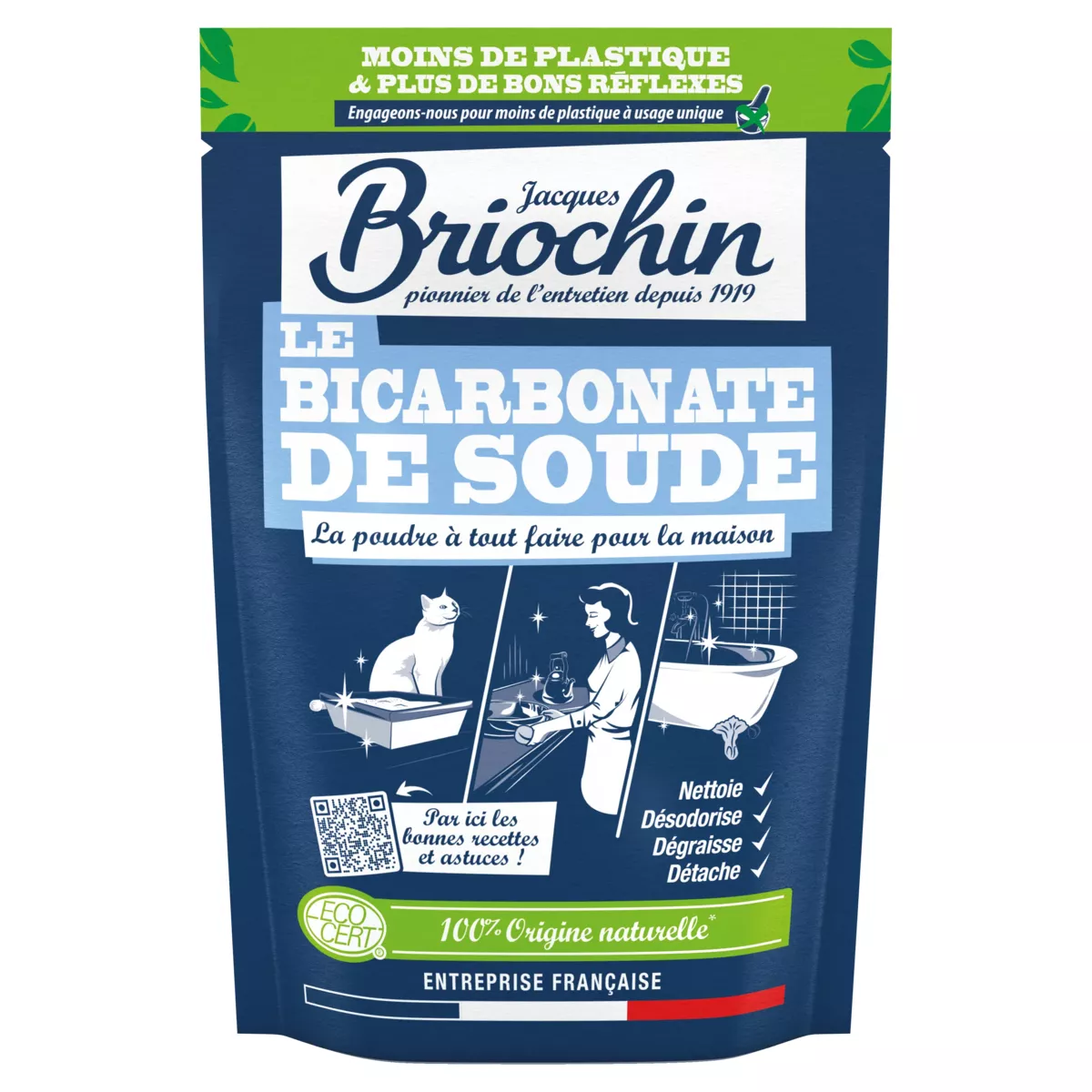 BRIOCHIN Cristaux de soude écologique en poudre 500g pas cher 