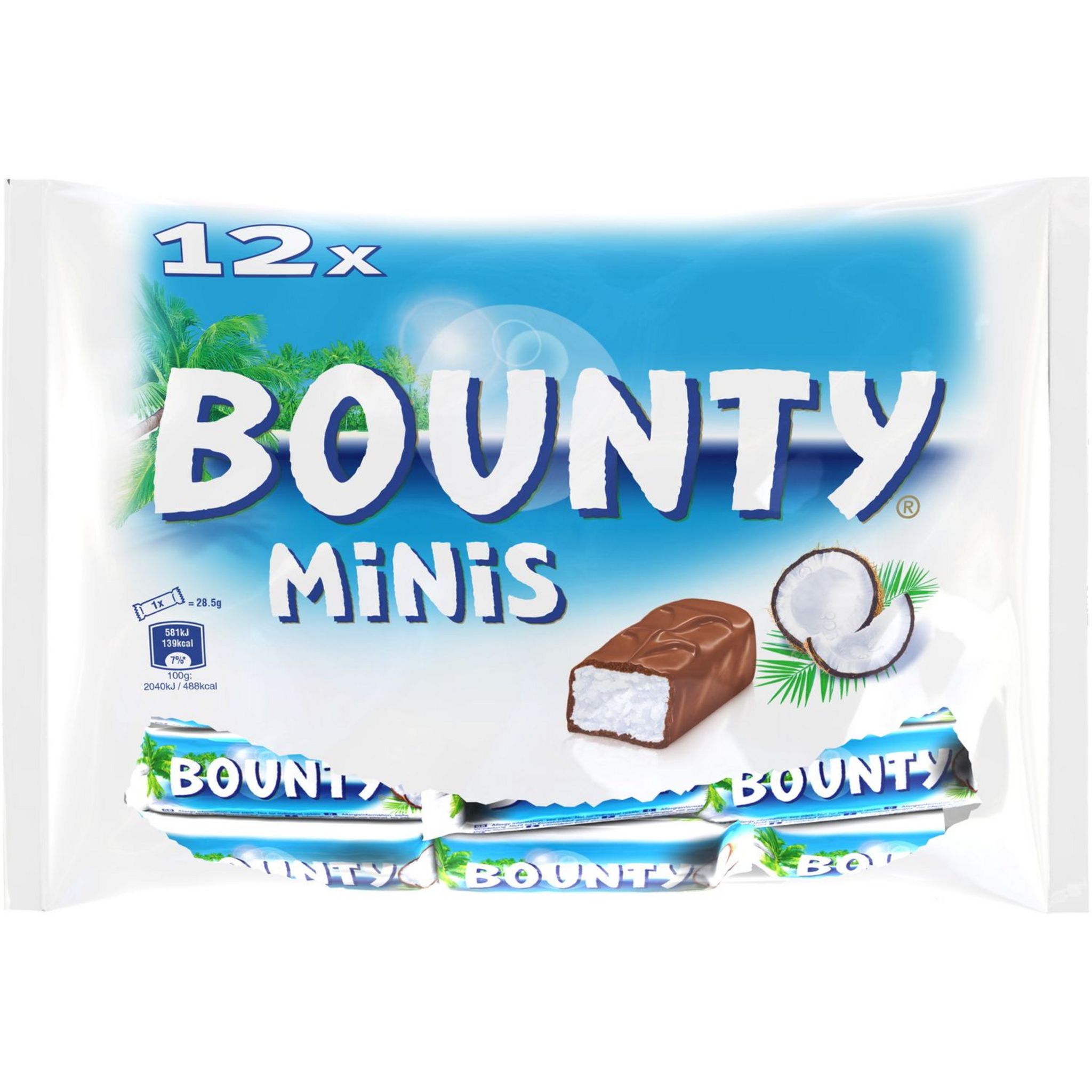 Bounty - Barres chocolatées noix de coco - Supermarchés Match