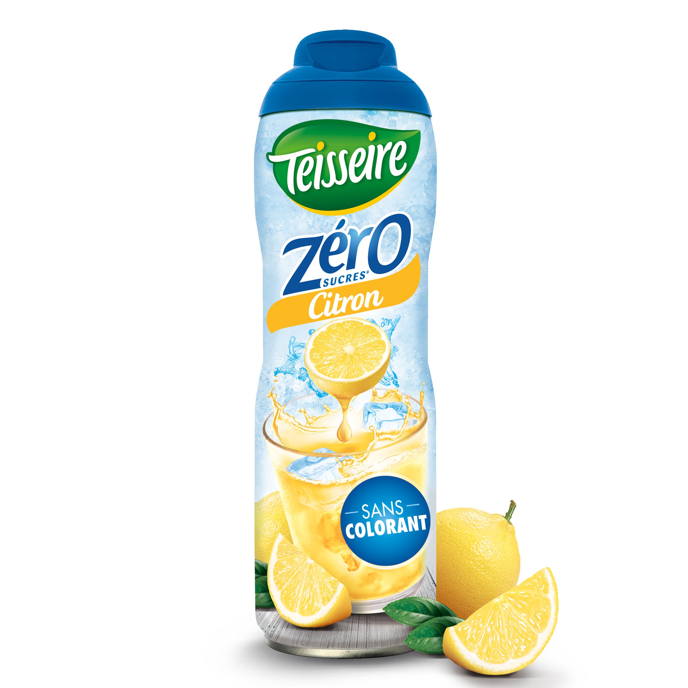 TEISSEIRE Sirop de citron zéro sucre bidon 60cl pas cher 