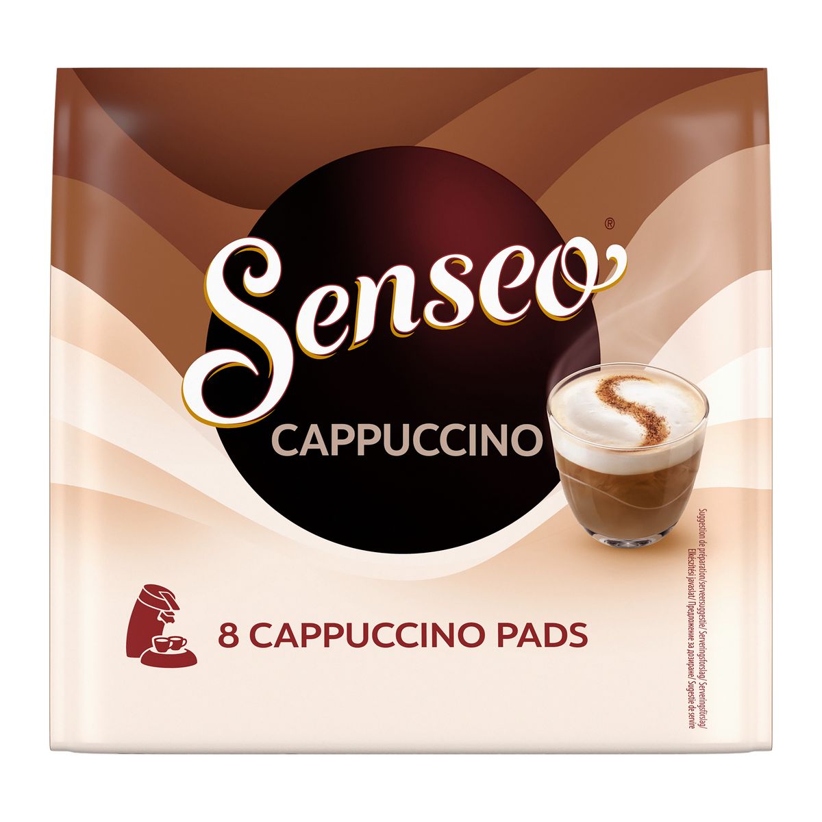 SENSEO Dosettes de café cappuccino 8 dosettes 92g
