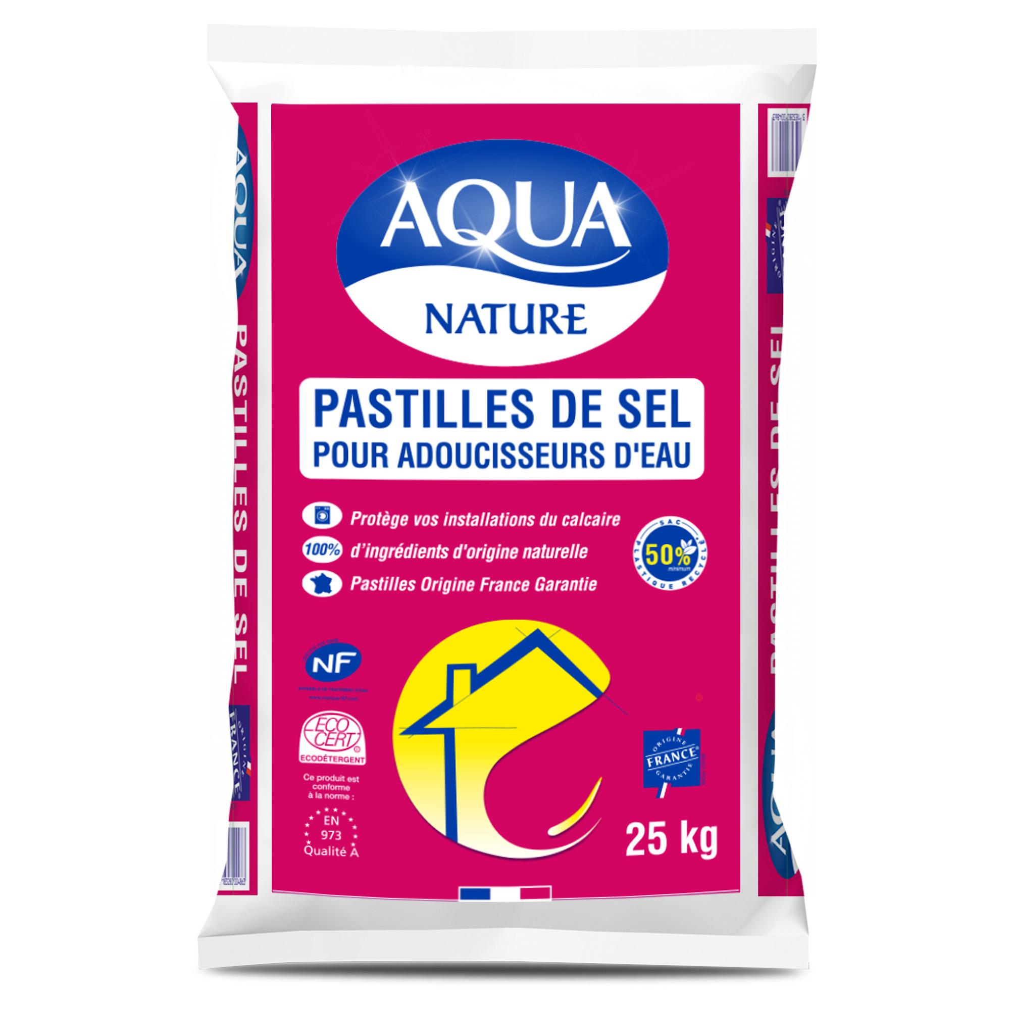 Pastilles de sel pour adoucisseur d'eau AQUA EXCELL - Sac de 25 kg