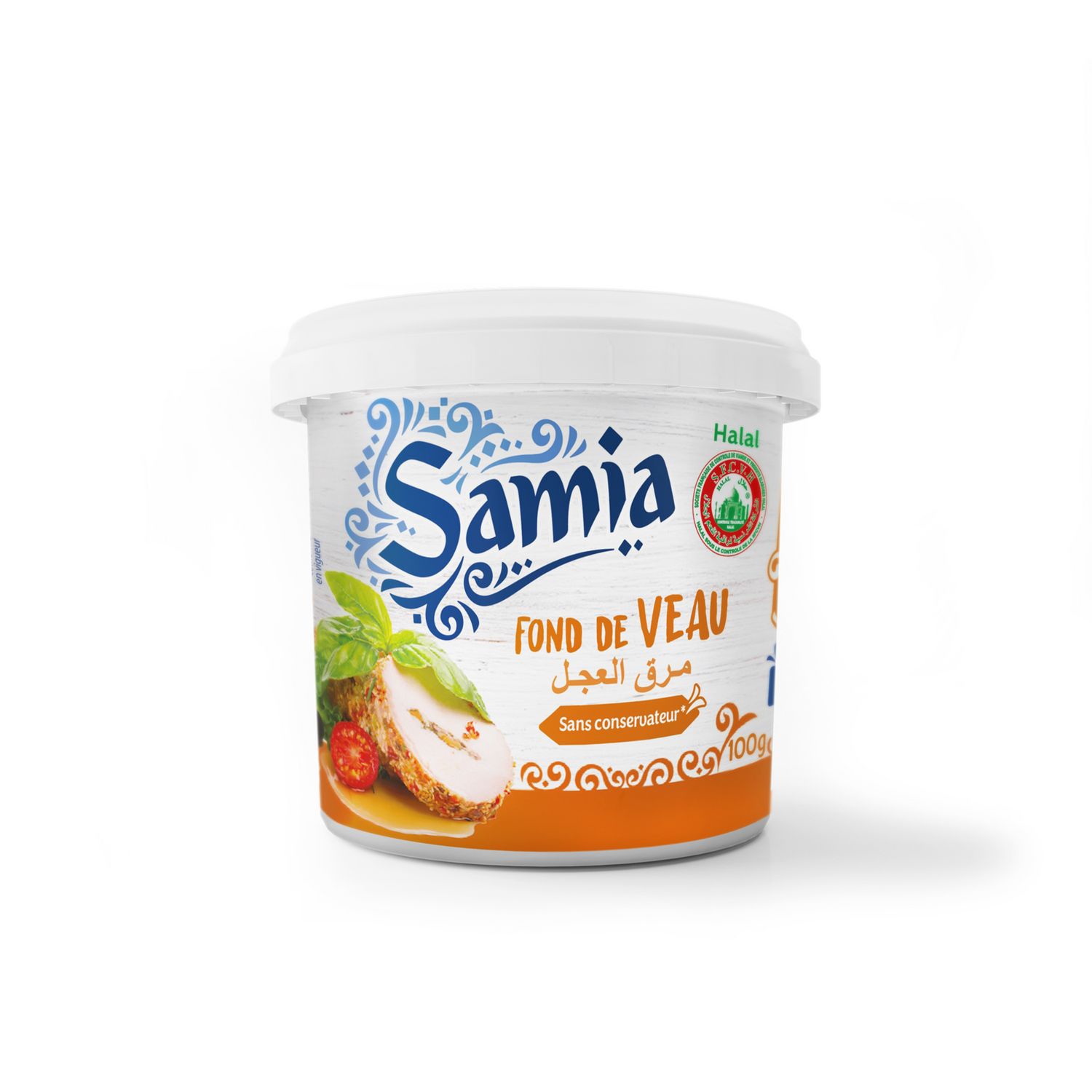 SAMIA Fond de veau halal 100g pas cher 