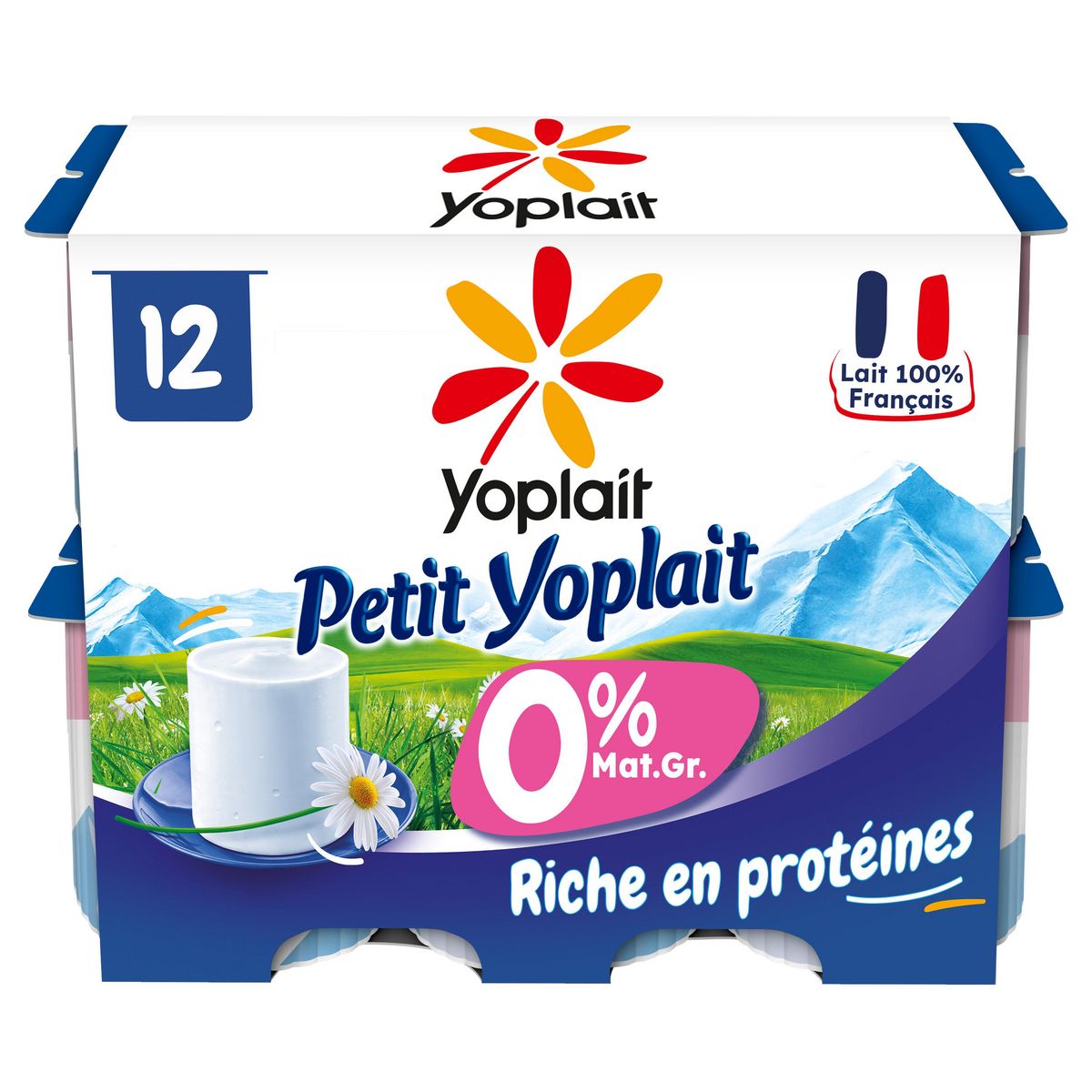 YOPLAIT Petits Suisses allégé 0% MG 12x60g pas cher 