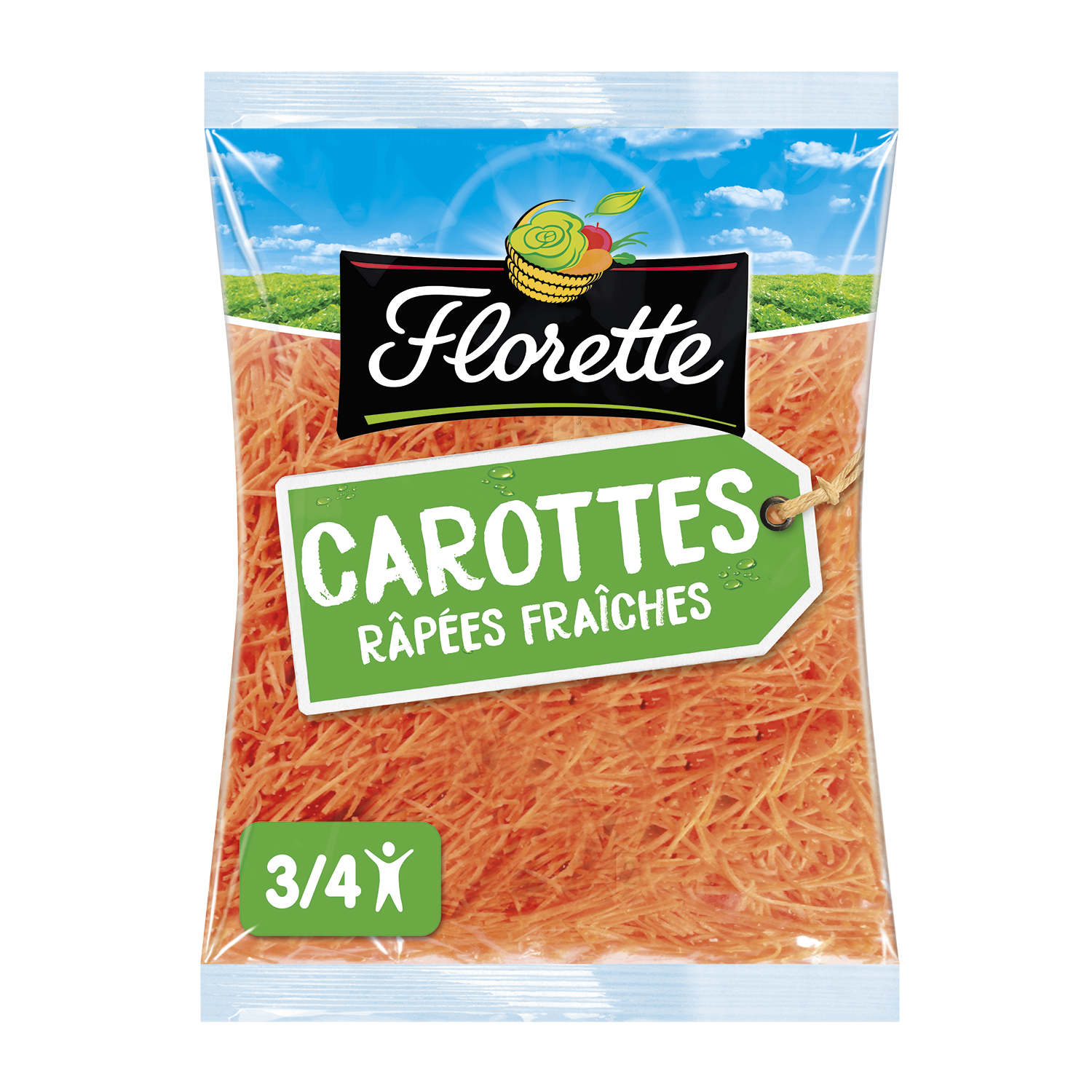 Carotte nature Prêt à cuisiner  200g – Râpé – Supermarché.mg