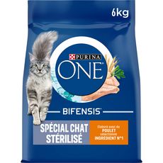 Purina One Croquettes Au Poulet Et Ble Pour Chat Sterilise 6kg Pas Cher A Prix Auchan