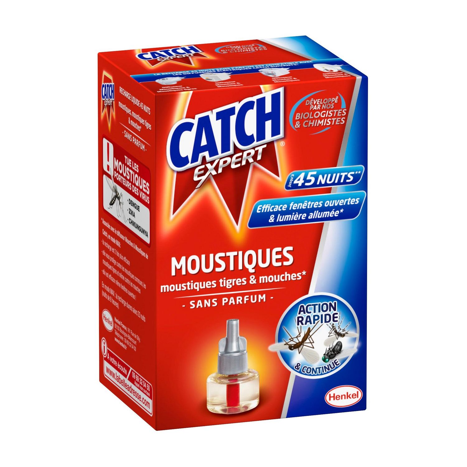 CATCH RECHARGE LIQUIDE MOUSTIQUE+MOUCHE INODORE 45N X12 – SARL VADEQ