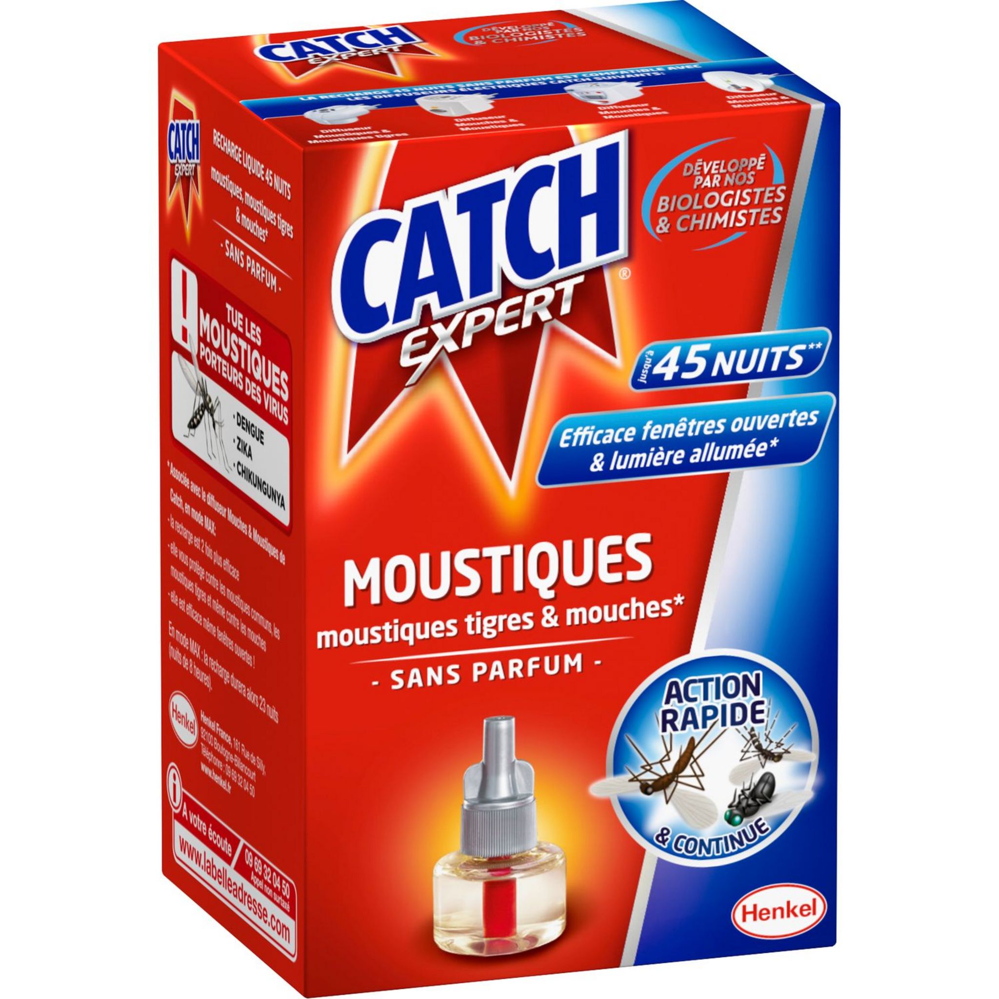 CATCH Recharge diffuseur électrique anti-moustiques & mouches