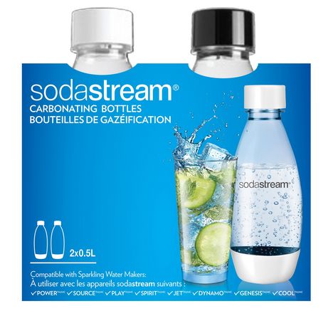 Sodastream : Bouteilles > Bouteilles en plastique d'1L > 2x 1L Bouteille  Fuse Blanc