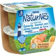 NESTLE Naturnes bol épinards saumon et petites pommes de terre dès 8 mois 2x200g