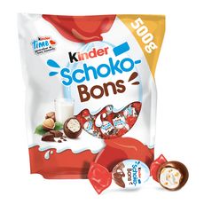 KINDER Schokobons bonbons chocolatés fourrés au lait et aux noisettes 500g