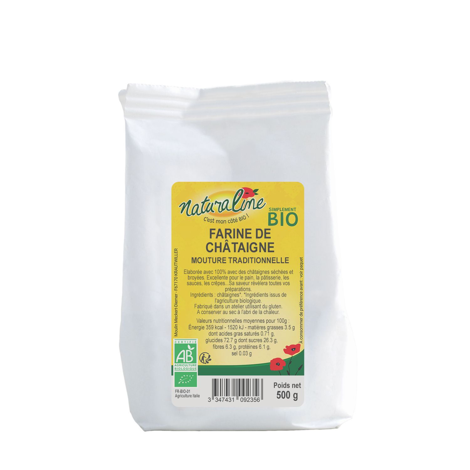 Farine De Châtaigne Bio - 500g