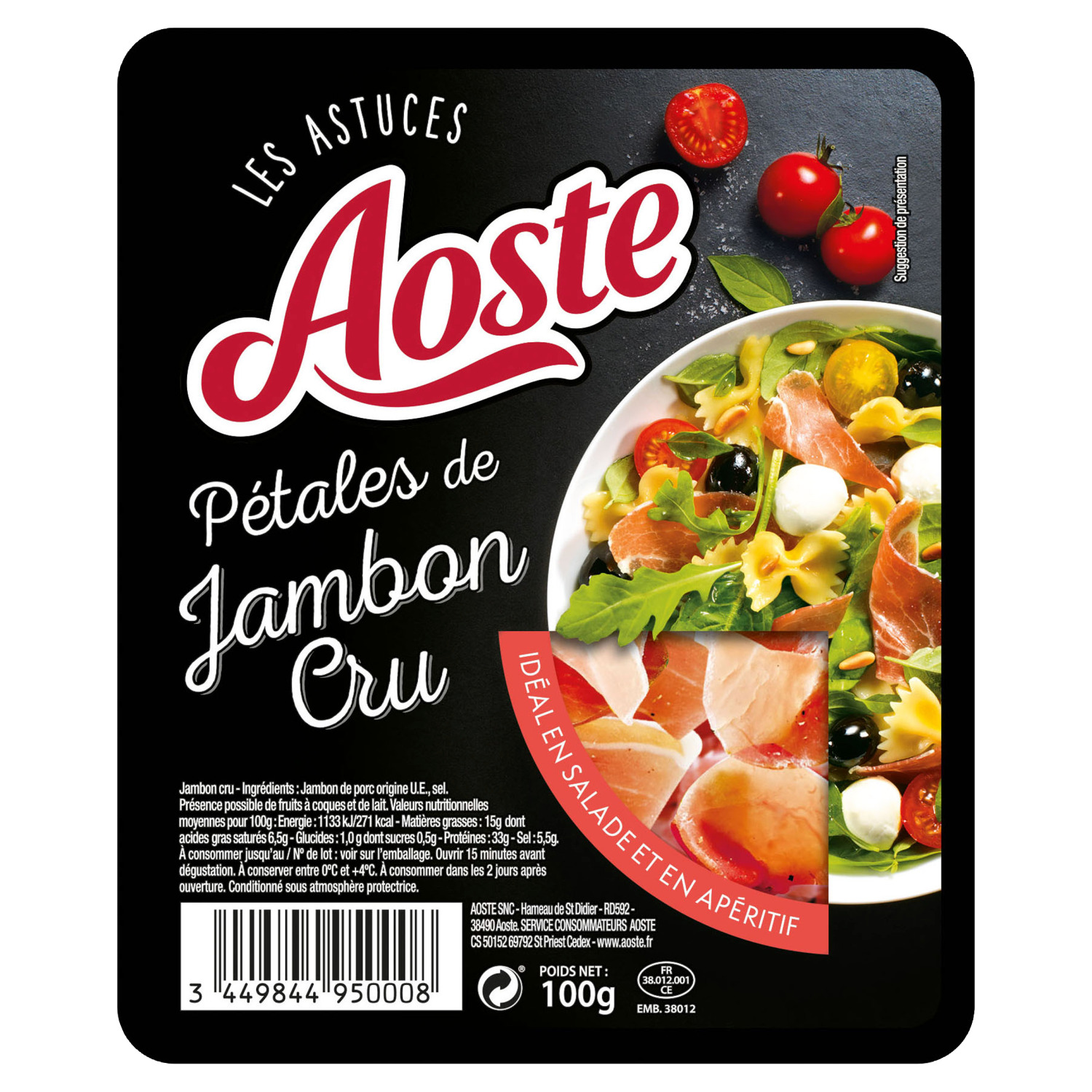 Aoste Food Service - Les tranches de Jambon Serrano