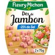 FLEURY MICHON Dés de jambon -25% de sel 2x75g