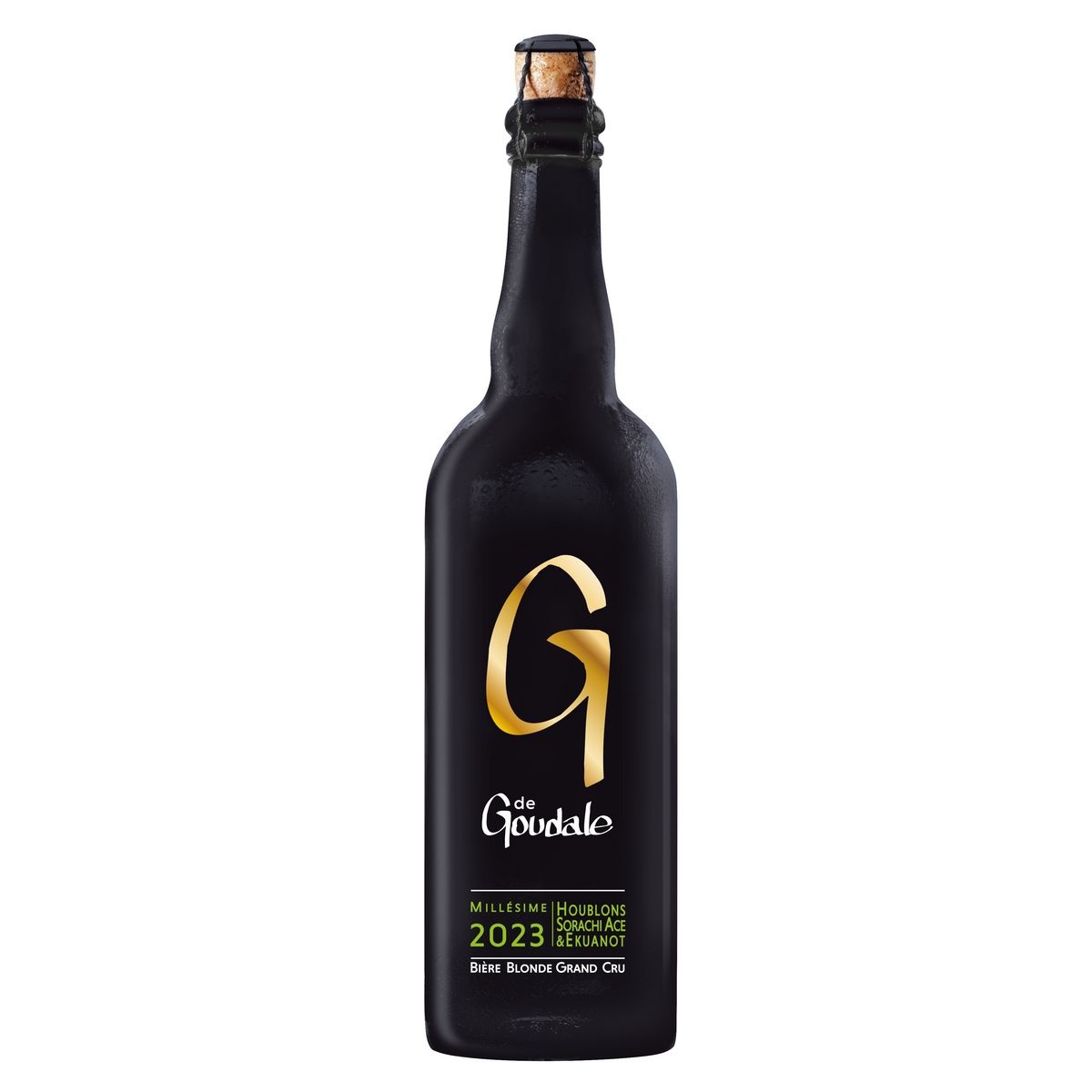 LA GOUDALE Bière blonde La G grand cru 7,9% 75cl
