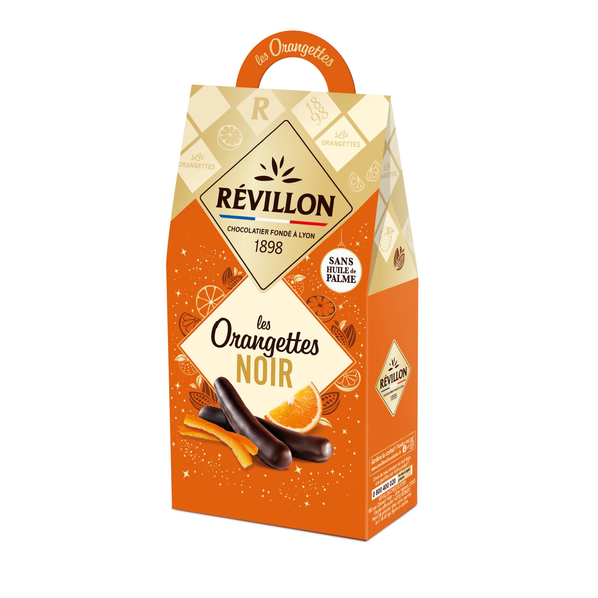 Orangettes enrobées de chocolat noir Maison Guinguet 150g - Café