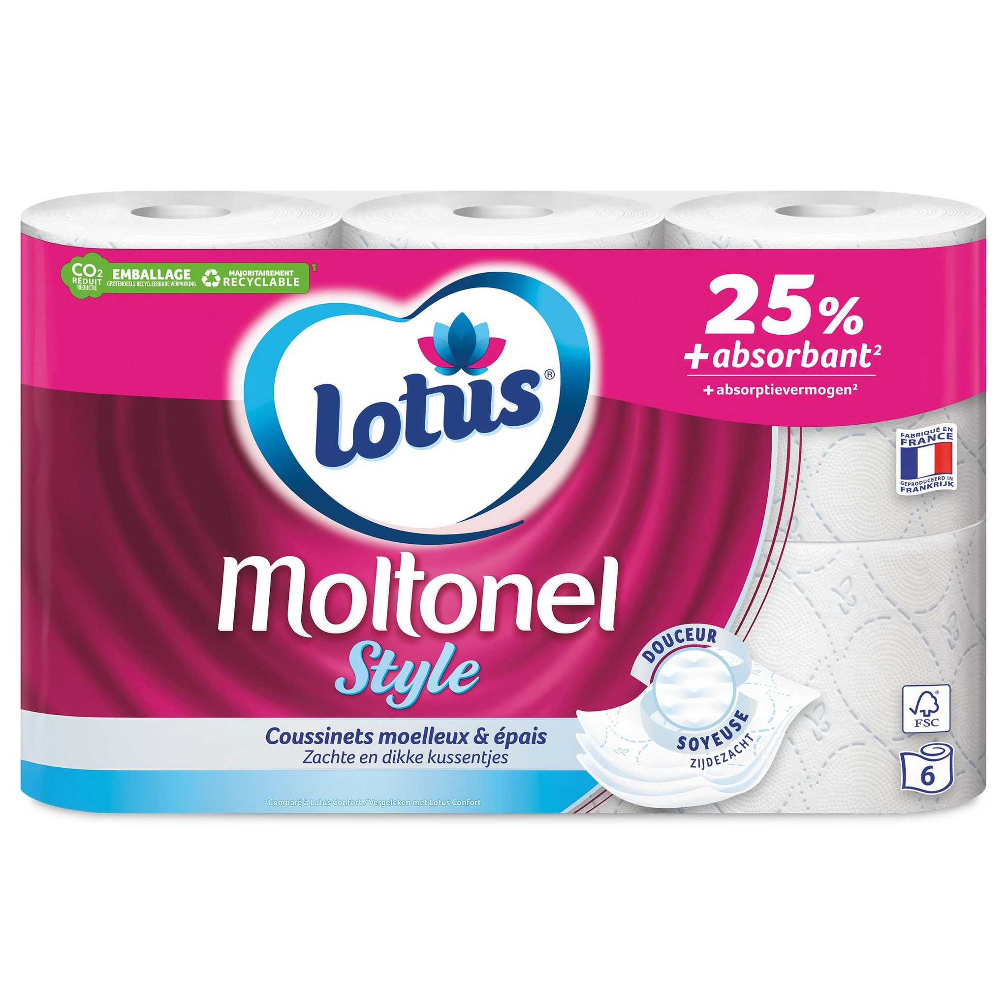 Papier toilette Lotus Moltonel