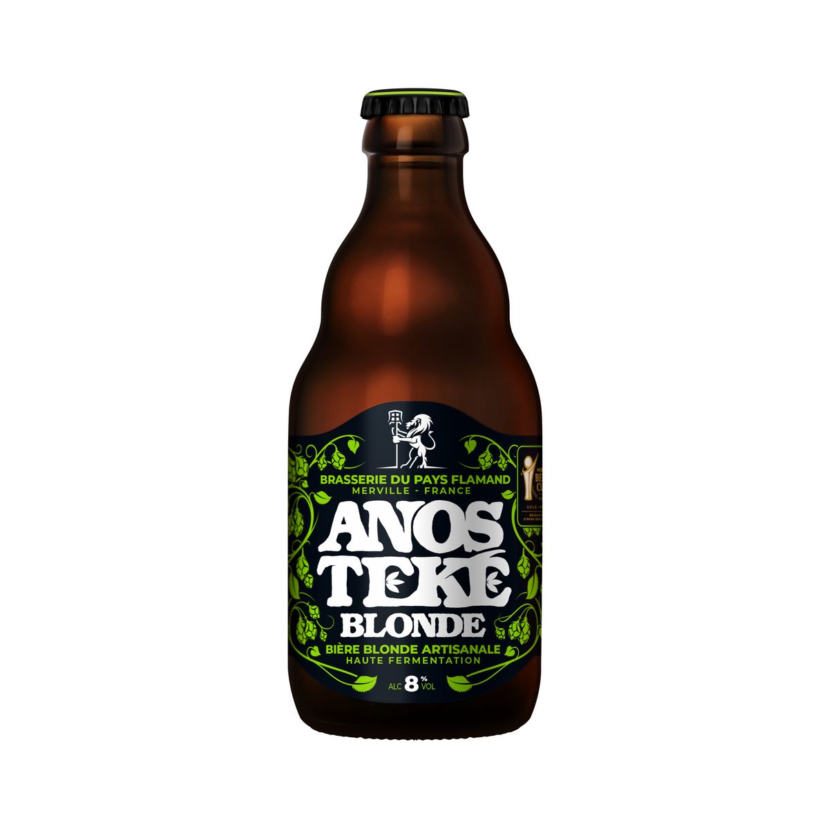 ANOSTEKE Bière blonde artisanale des Flandres 8% bouteille 33cl