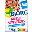Bjorg BJORG Muesli de céréales bio superfruits sans sucres ajoutés