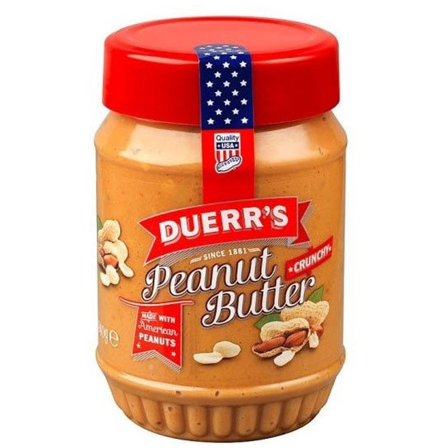 DUERR'S Beurre de cacahuètes avec morceaux 340g pas cher 