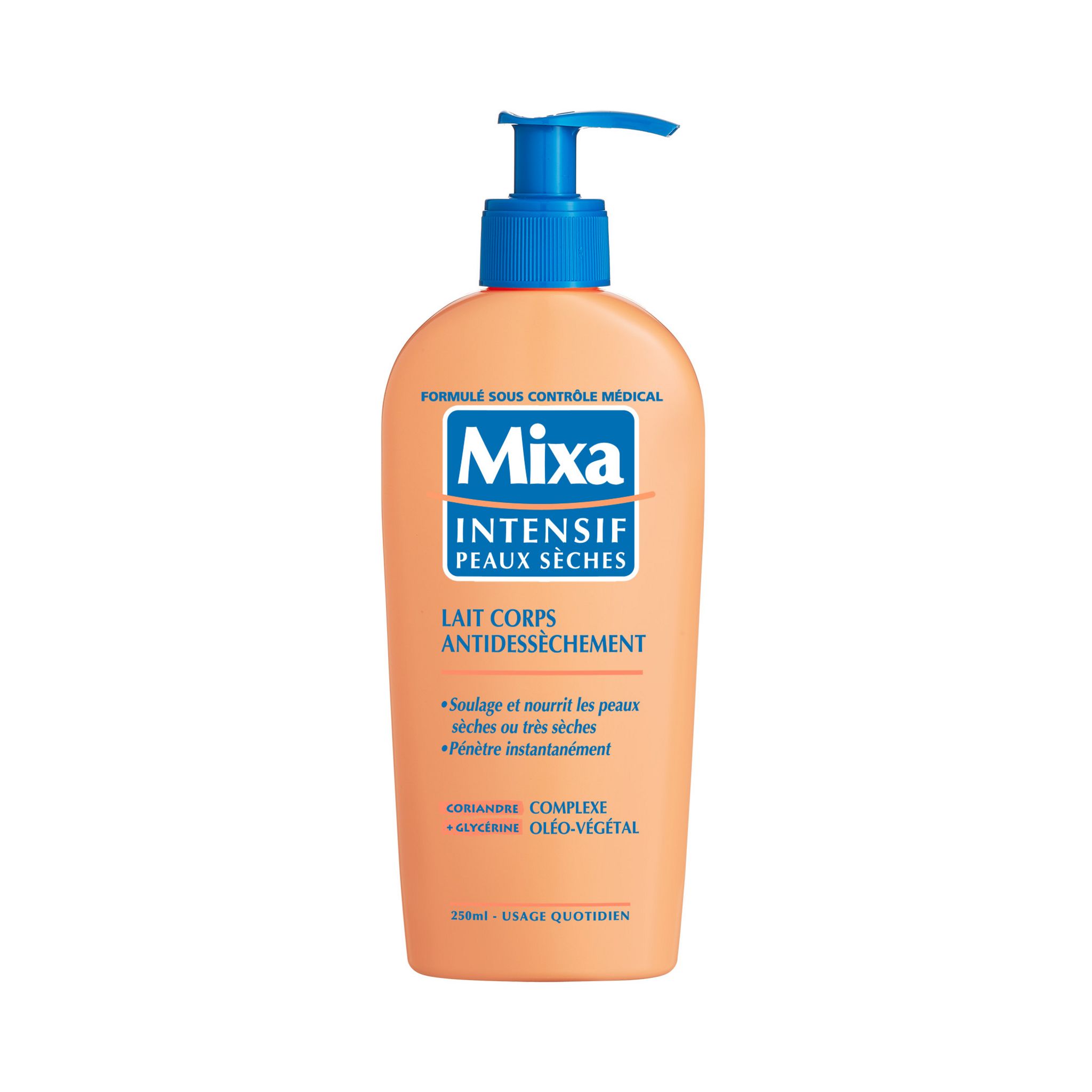 MIXA Intensif Lait corps antidessèchement peaux sèches 250ml pas cher 