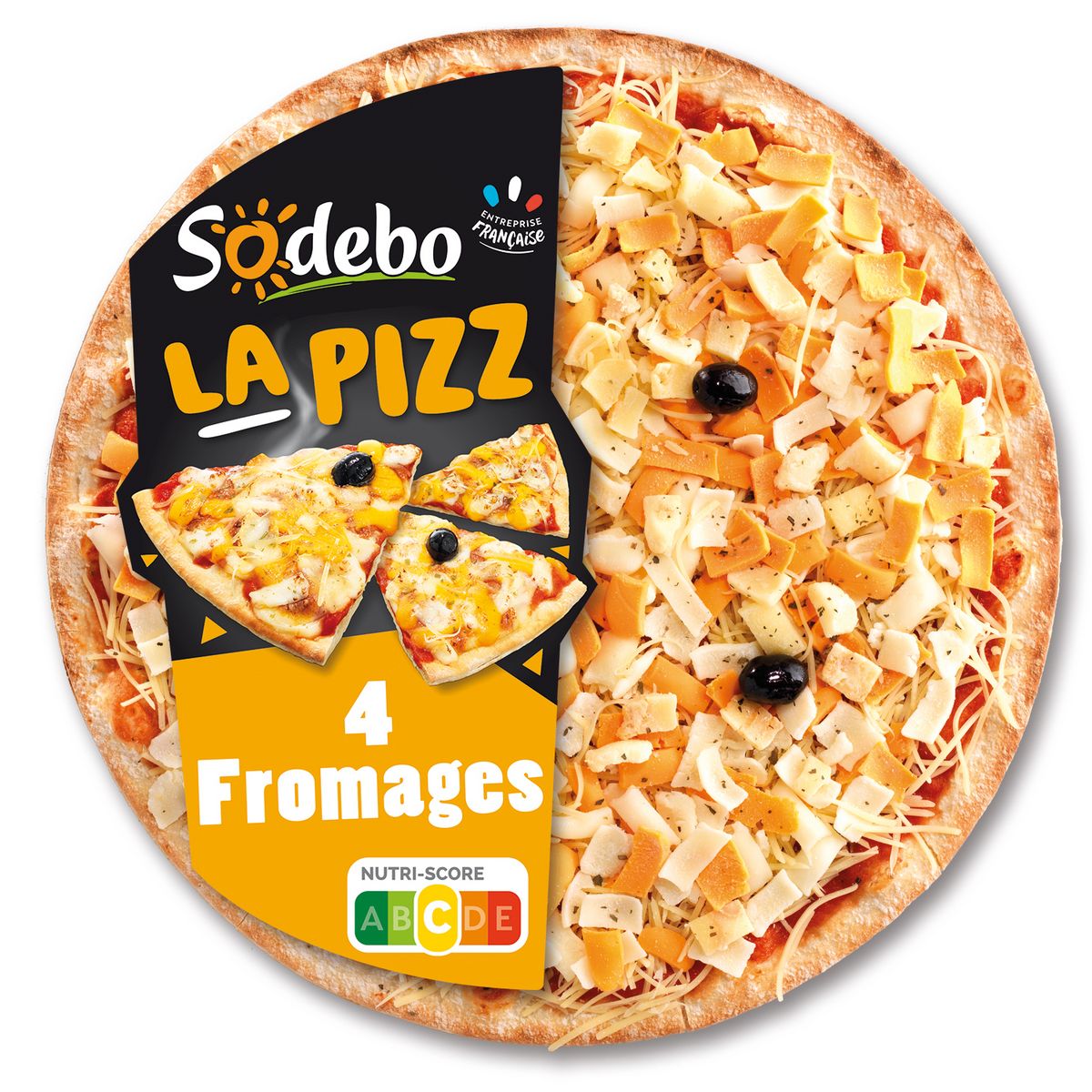 SODEBO La Pizz' Pizza aux 4 fromages 470g