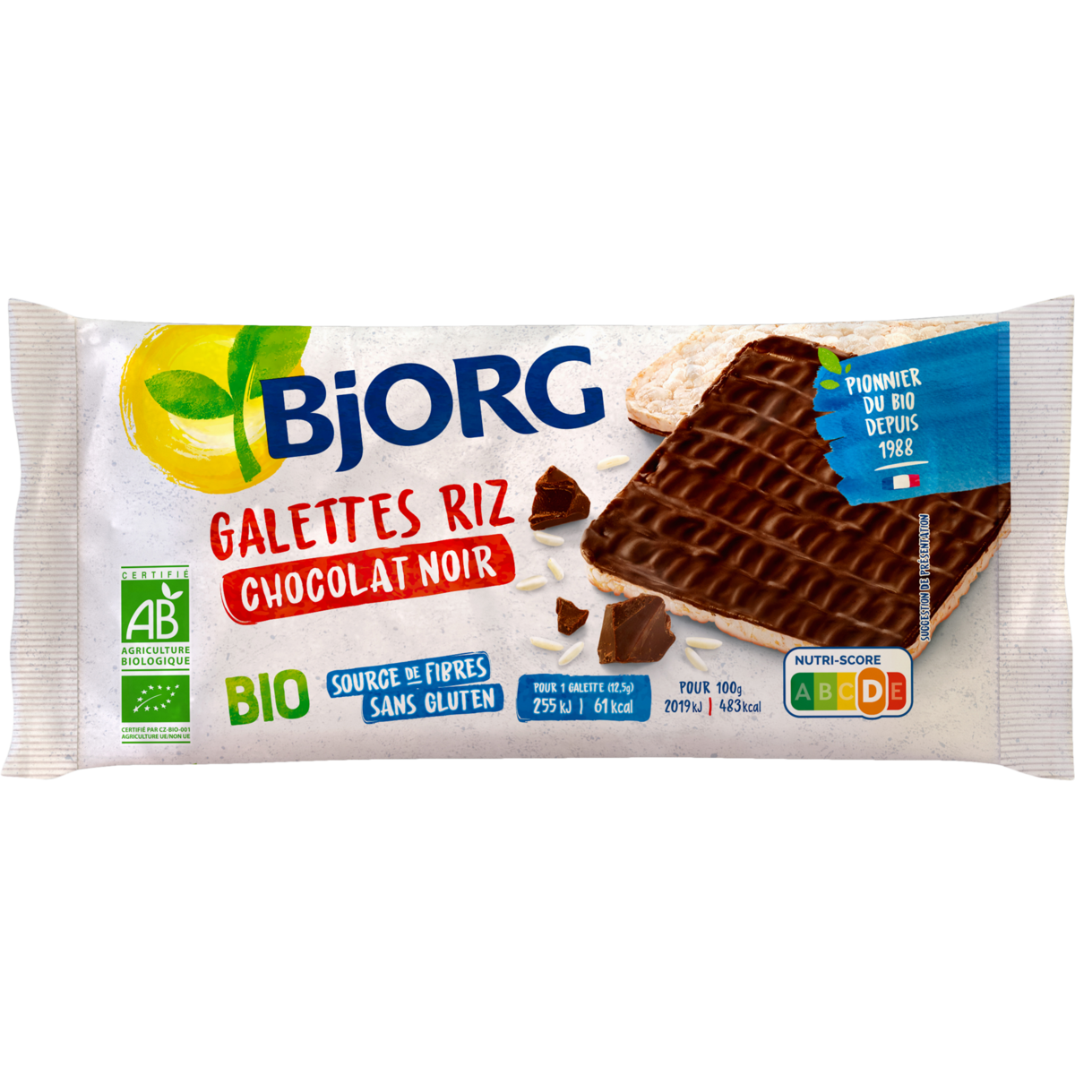 Galettes de riz au chocolat noir bio