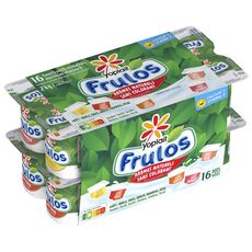 YOPLAIT Frulos panaché de yaourts aromatisés aux fruits 16x125g