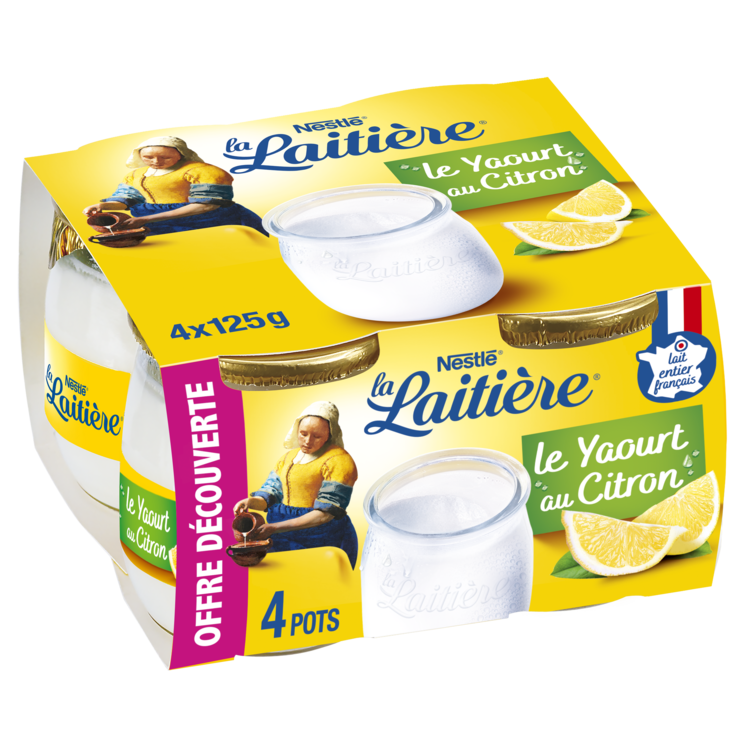 Yaourt sucré aromatisé au citron 4x125g - Ty Lipous - Super U, Hyper U, U  Express 