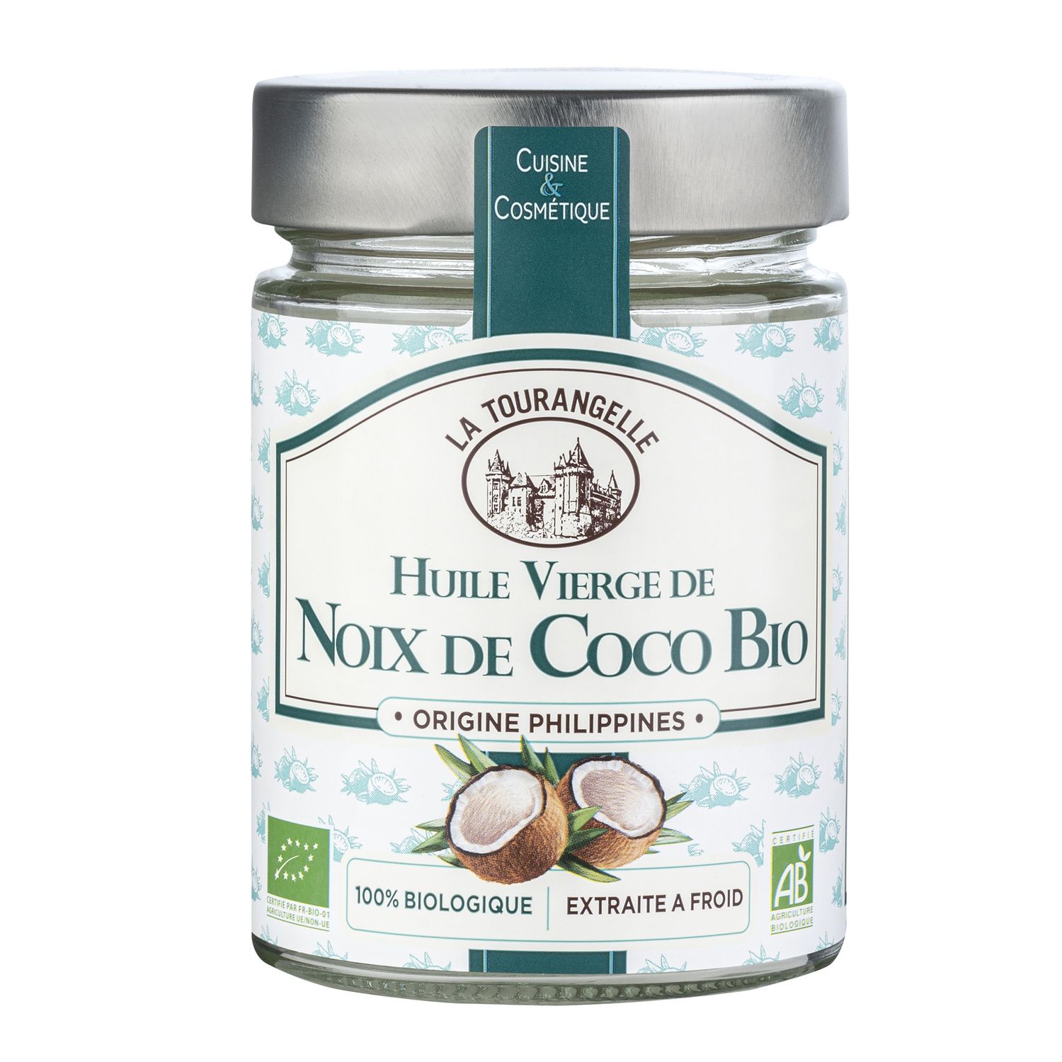 Huile vierge de noix de coco - U Bio - 183 g