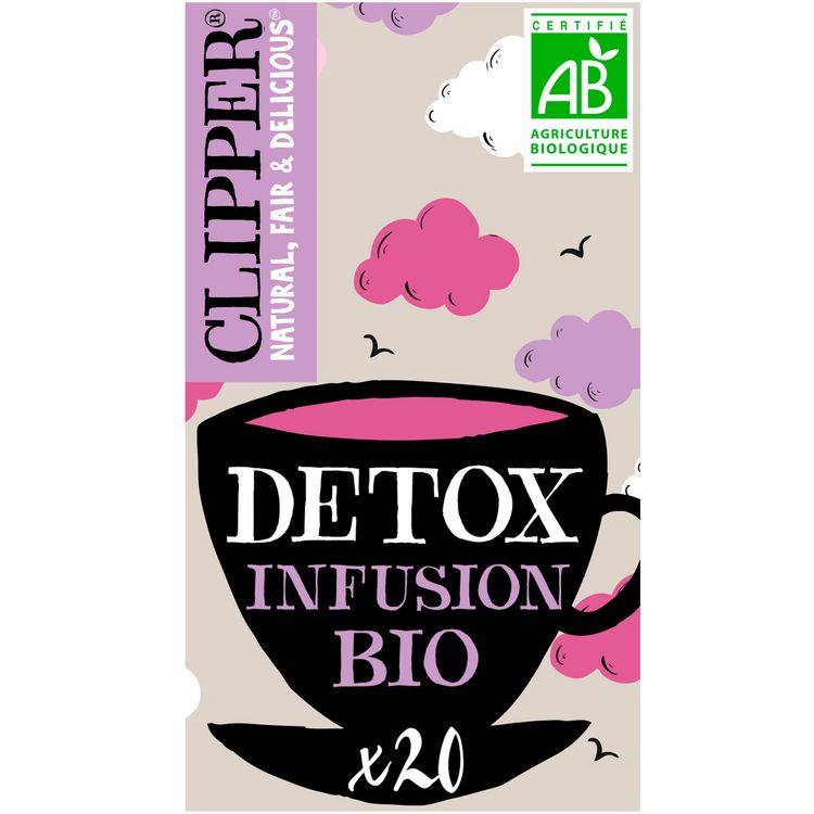 CLIPPER Infusion bio détox 20 sachets 40g pas cher 