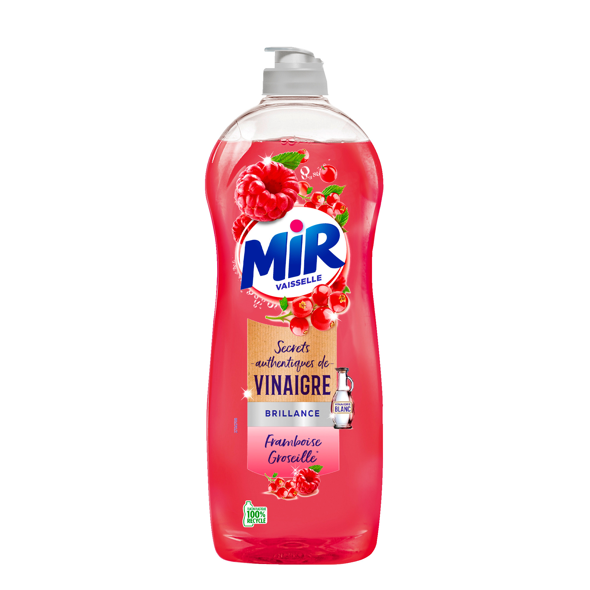 MIR Liquide vaisselle dégraissant framboise groseille 750ml pas cher 