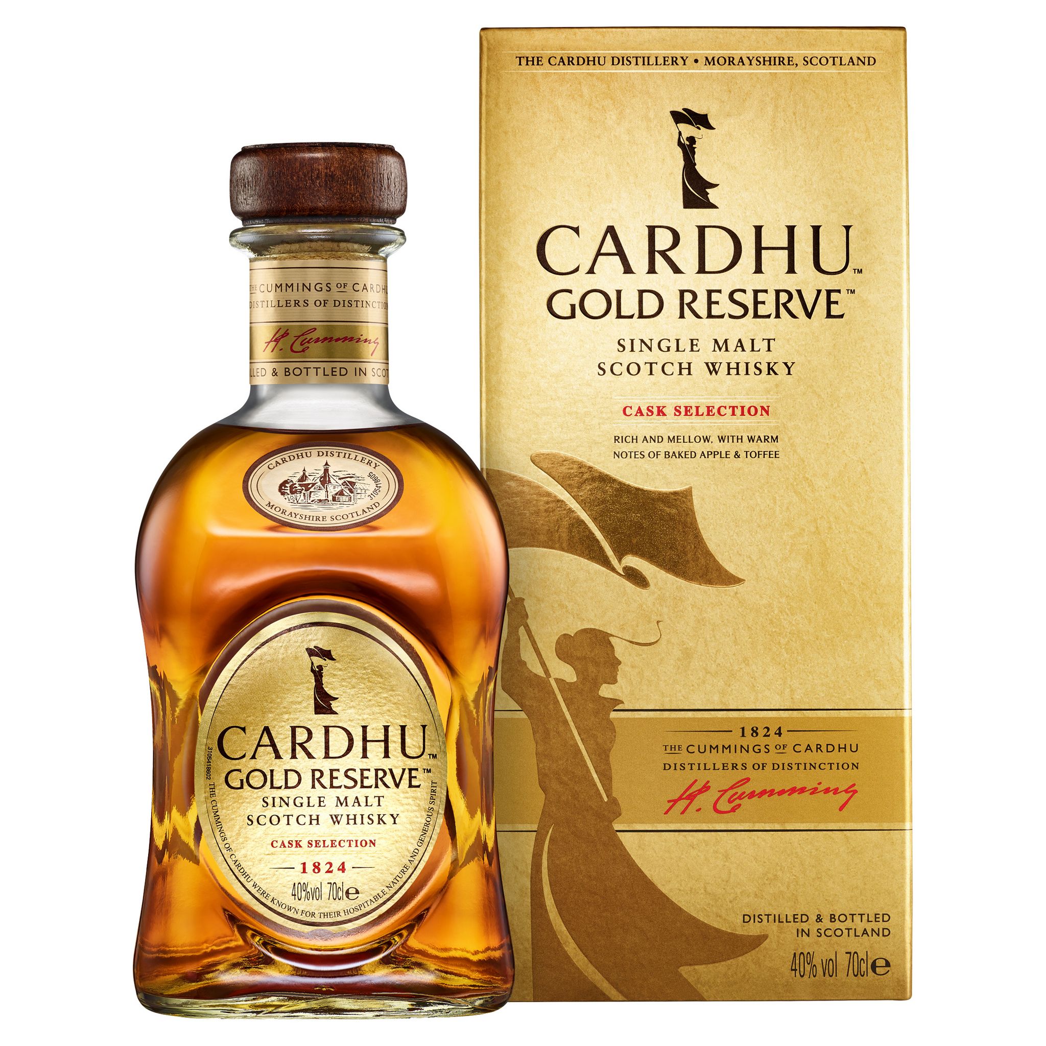 CARDHU Scotch whisky single malt écossais Gold Reserve 40% avec