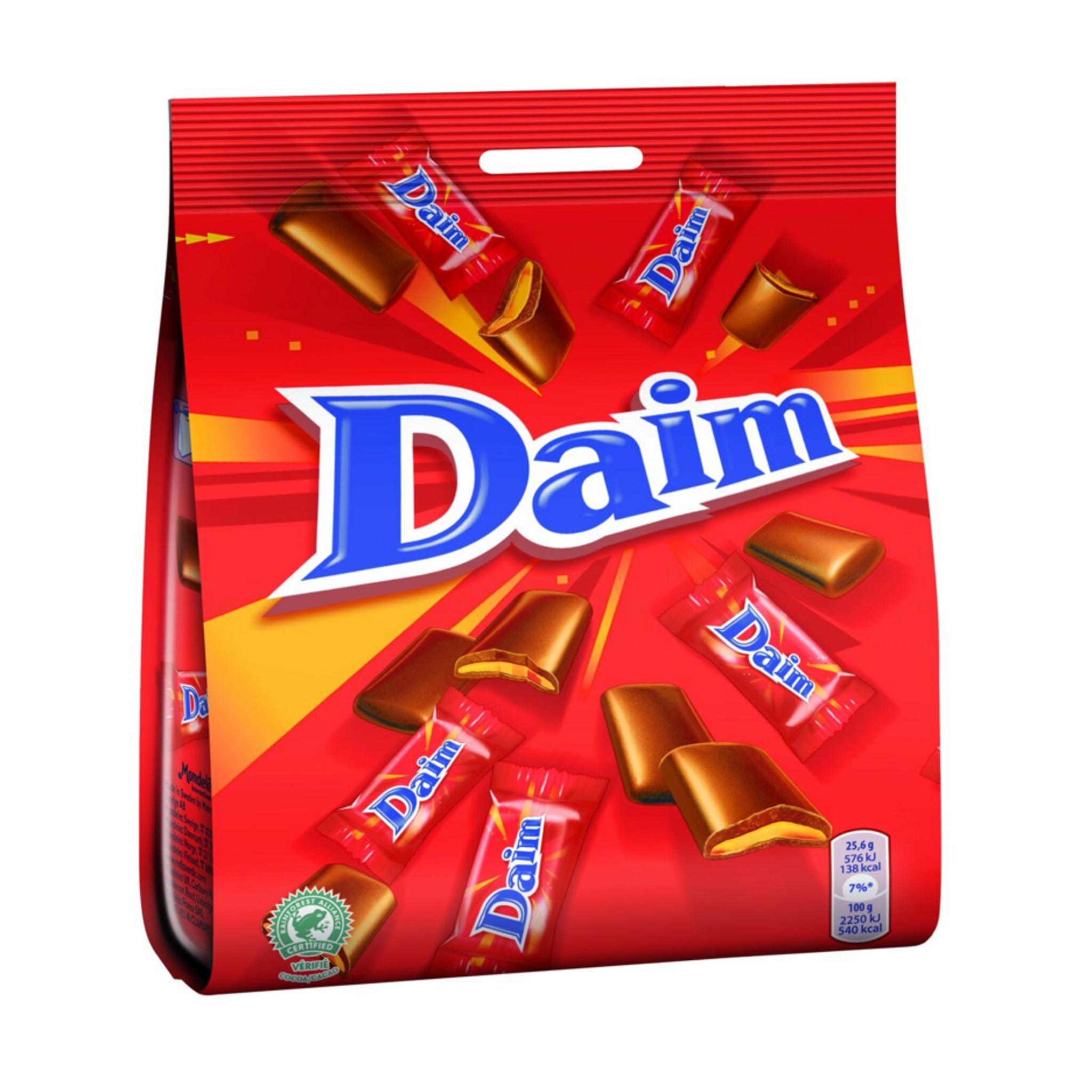 Chocolat au lait fourré au caramel Daim - 200g