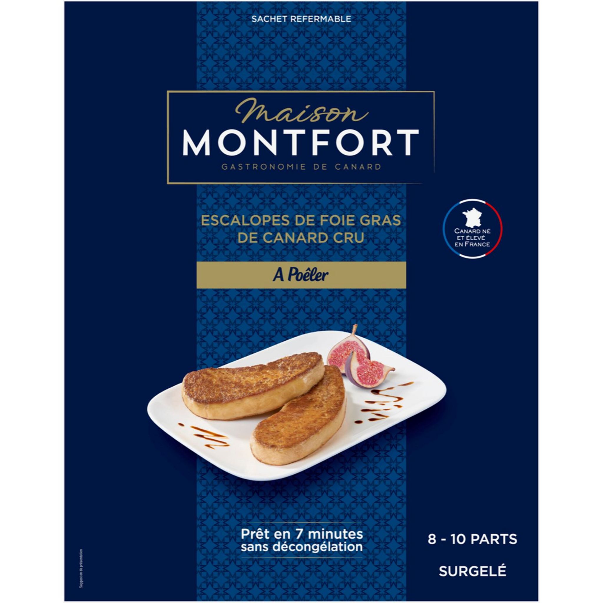 Foie gras de canard entier surgelé (450g) - Maison Montfort