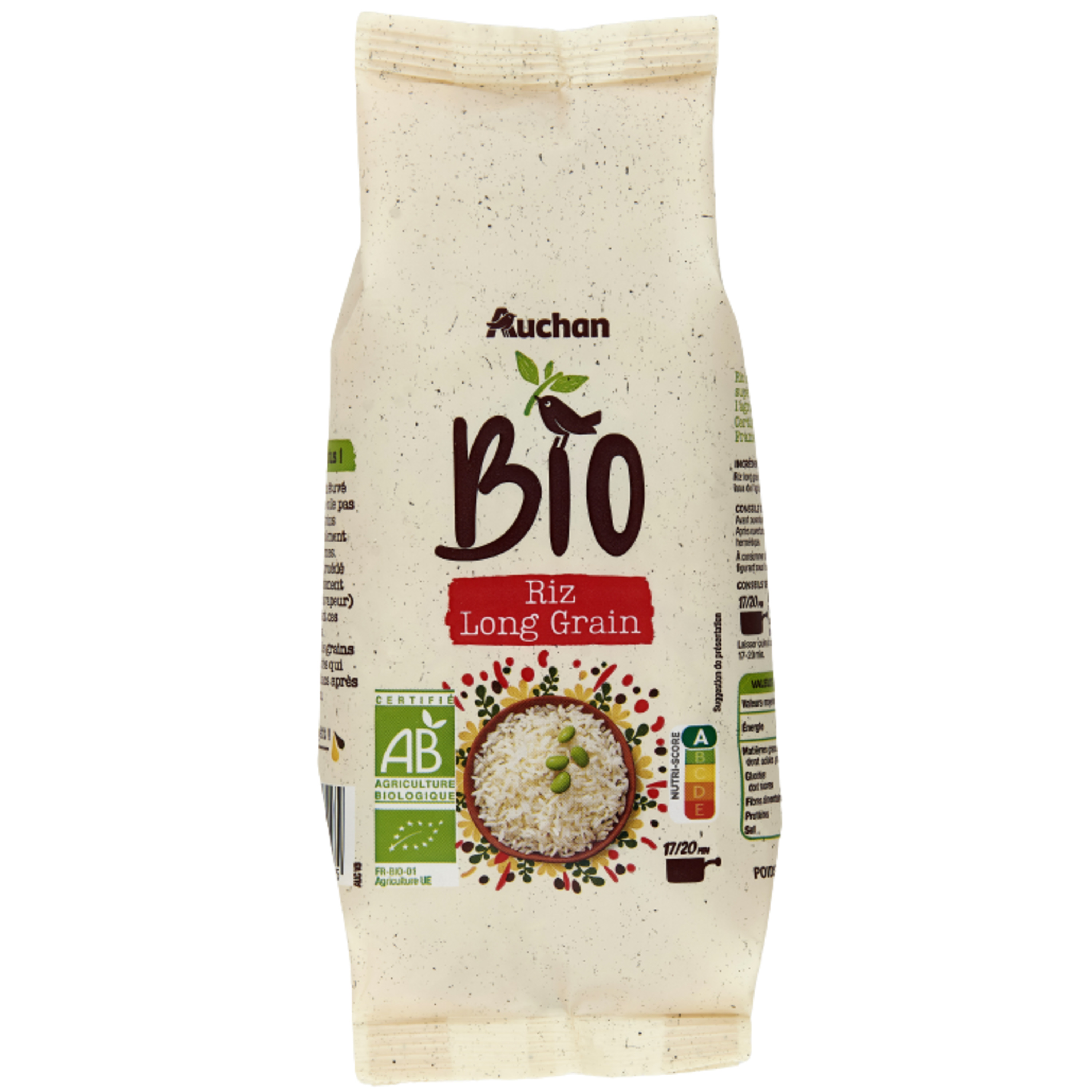 Riz bio long grain incollable CARREFOUR BIO