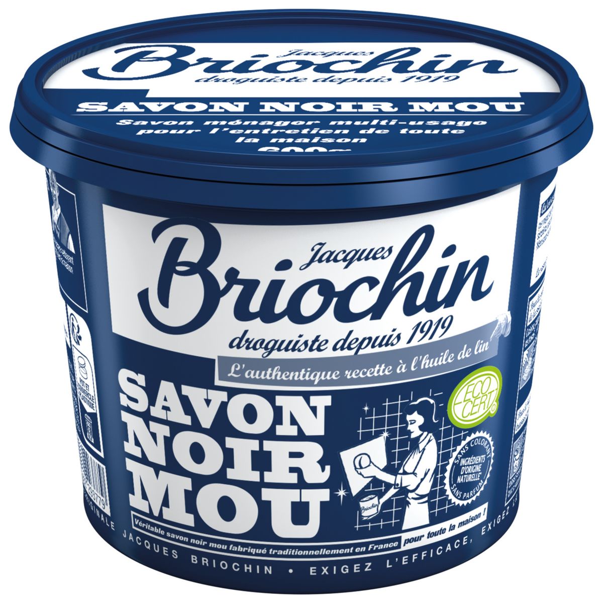 Jacques Briochin Savon Noir Liquide à l'Huile de Lin 1L - ECOCERT - Savon  Noir D