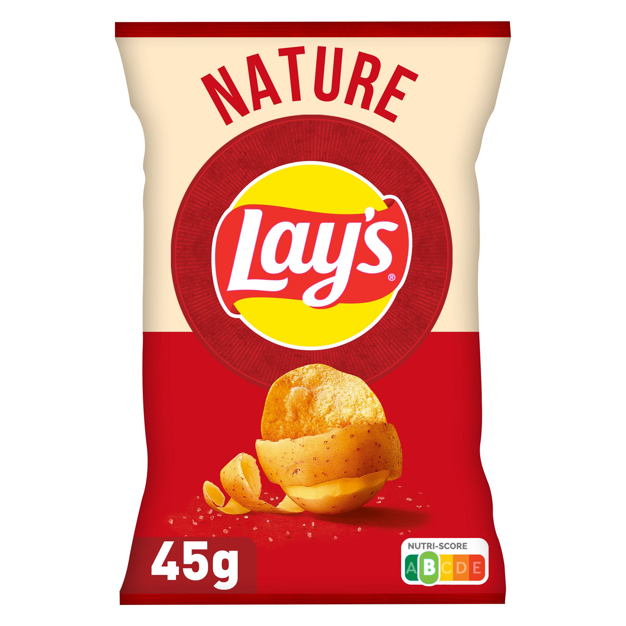 LAY'S PAQUET DE CHIPS LAY'S NATURE 45G (PRIX À L'UNITÉ) Comparer les prix  de LAY'S PAQUET DE CHIPS LAY'S NATURE 45G (PRIX À L'UNITÉ) sur Hellopro.fr