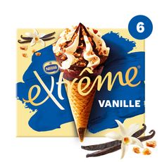 EXTREME Cône glacé à la vanille 6 pièces 426g